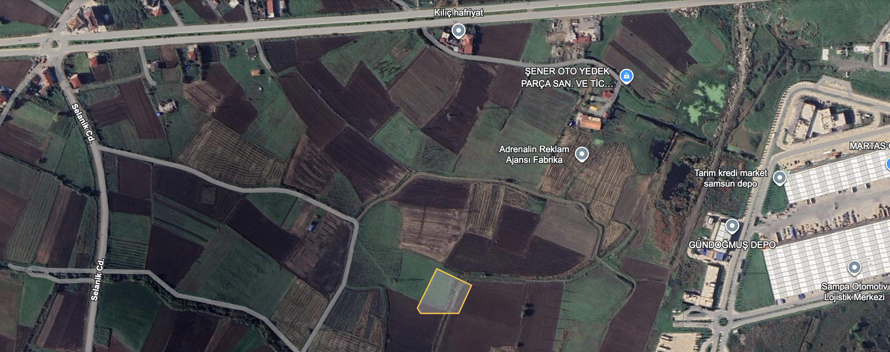 TEKKEKÖYDE SAMSUN-ORDU YOLUNA YAKIN TİCARİ ARSA